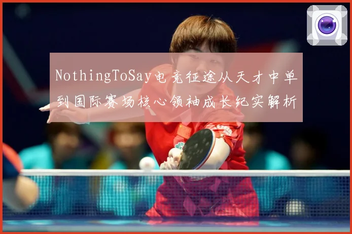 NothingToSay电竞征途从天才中单到国际赛场核心领袖成长纪实解析-深度解析